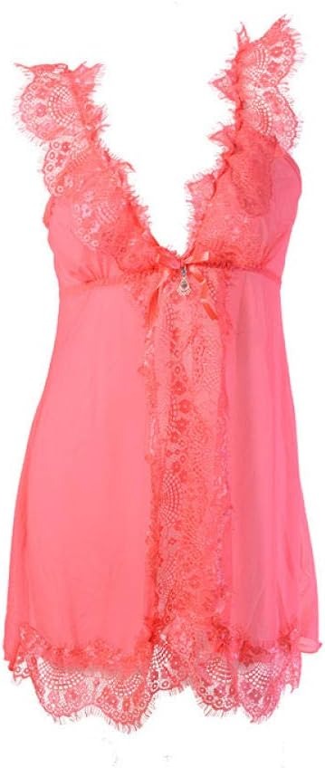 Lingerie Nightwear Lace Nightdress with Split Eyelashes in Sexy Lingerie