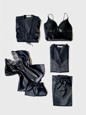 “6 PCS Premium Women’s Nighty Set – Soft, Comfortable & Stylish Sleepwear”